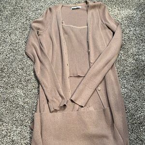 A & F Cardigan Shirt Combo